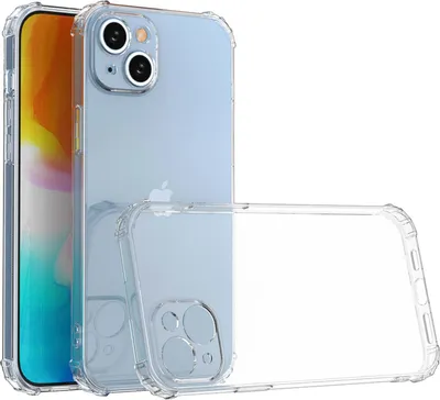 A clear protective phone case is shown with a phone inside.