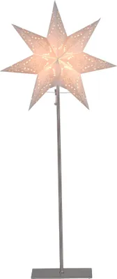Produktbild von Best Season Standleuchte "Sensy Mini Star 83" Material: Metall / Papier, Farbe creme, ca.83x34, 234-23