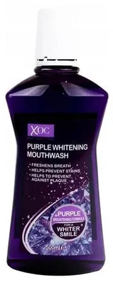 Produktbild von Mundspülung 500 ml - Purple Whitening Mouthwash - Minzgeschmack - Frischer Atem