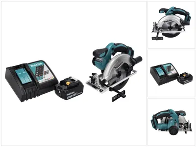 Image de Makita DSS 611 RT1 Scie circulaire sans fil 18 V 165 mm + 1x Batterie 5,0 Ah + Chargeur