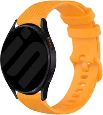 Produktbild von Strap-it Samsung Galaxy Watch 6 Classic 43mm Premium Silikon Armband (Orange)