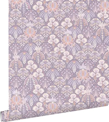 Immagine prodotto di ESTAhome carta da parati fiori vintage in stile art nouveau lilla 50 x 900 cm