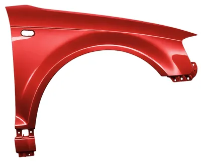 Image de Cache-boue Audi A3 8P, côté droit, référence LZ3F, modèle de 2003 à 2008, neuf, repeint
