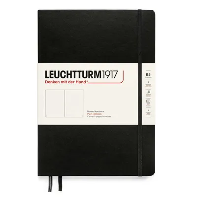 Produktbild von Leuchtturm1917 Notizbuch B5 Hardcover schwarz blanko