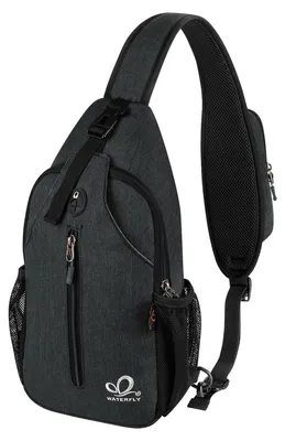 Productafbeelding van Schoudertas heuptas crossbody - Verstelbare schouderriem - Waterafstotend - 18 x 9 x 38 cm