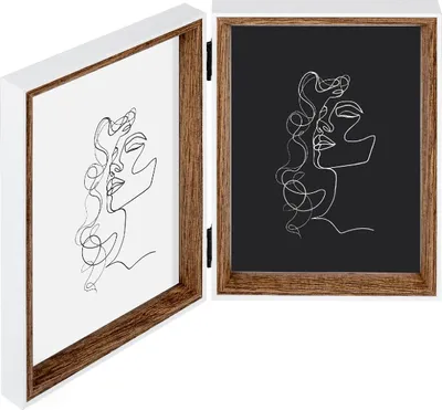 Immagine prodotto di Cornice per foto Walther Doppio Silhouette Legno Natur 13x18 cm NW218H