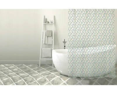 Zdjęcie produktu dla Zasłona prysznicowa MSV Algae PEVA 180 x 200 cm przezroczysta