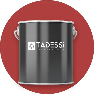 Produktbild von TADESSI Wandfarbe Rot - Granatapfelrot - abwaschbare Innenfarbe matt - Dispersionsfarbe - Geruchsarm und Lösemittelfrei - 2,5 Liter Gebinde
