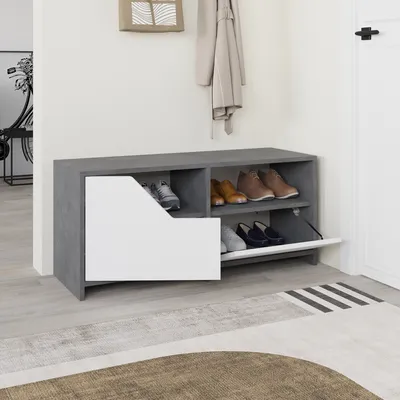 Obrázok produktu pre Skye Decor, Botník (skrinka na topánky) - Todeba (sivá + biela)