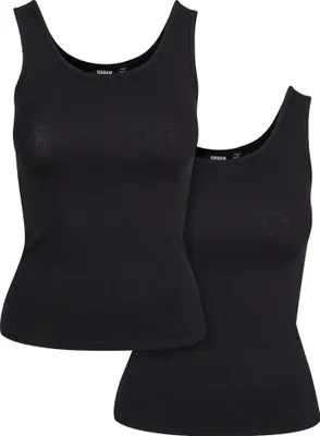 Obrázok produktu pre dámsky 2-pack Basic Stretch Top cierna l