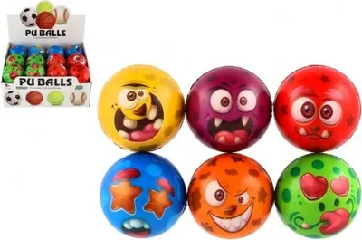 Immagine prodotto di Palla mostro in schiuma 7,5 cm - mix di colori