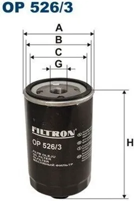 Obrázek produktu pro Olejový Filtr Filtron Op 526/3