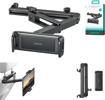 Zdjęcie produktu dla Uchwyt samochodowy Joyroom na zagłówek do tabletu/smartfona - czarny