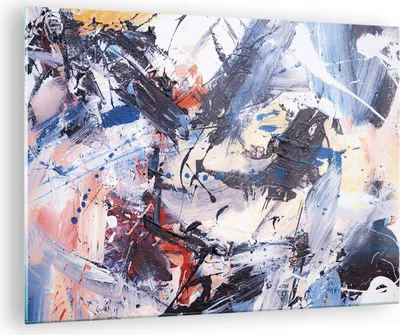 Produktbild von Bilder auf glas - Einteilig - Abstraktion verschüttet Farben - 70x50cm - Glasbilder - Wandbilder - Bilder - Wanddekoration aus Glas - Glas Bilder - Wandbild auf Glas - GAA70x50-4383