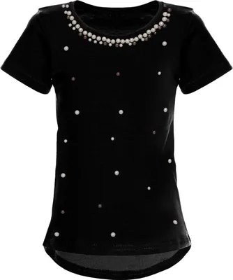 Produktbild von BEZLIT Mädchen T-Shirt mit Kunst-Perlen  Schwarz 104