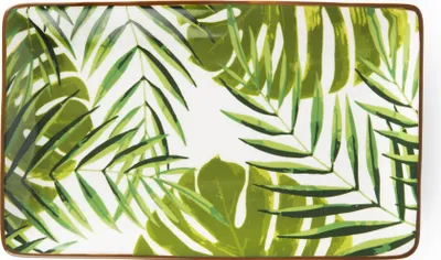 Immagine prodotto di Excelsa set di 6 piatti Foliage in Vetroceramica 20x12,5 cm verde