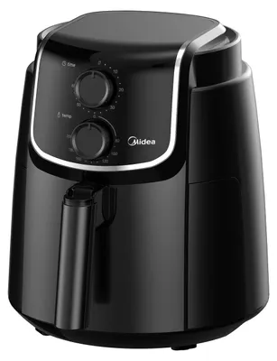 Heißluftfritteuse 3,5 L, 200 °C, Timer 60 Min., schwarz