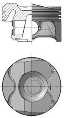 Produktbild von KOLBENSCHMIDT Kolben 40089600 für BMW 3 Limousine (E90) 52 46mm