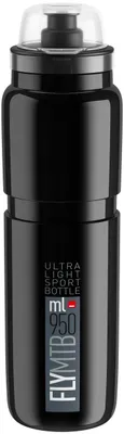 Image de Bouteille d'eau Elite Fly Mtb, 950 ml, noire/grise