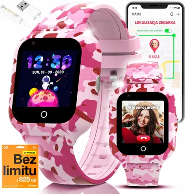 Zdjęcie produktu dla Smartwatch dla Dzieci Dziecięcy Zegarek Rozmowy 4G LTE Lokalizacja GPS Czat