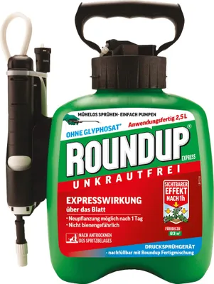 Produktbild von ROUNDUP® Express unkrautfrei Drucksprühgerät 2,5 Liter anwendungsfertig