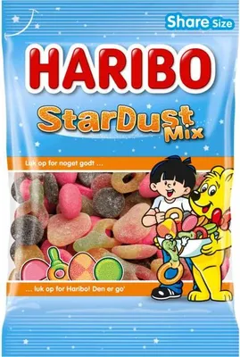 Produktbild von Haribo StarDust Mix Sterne Fruchtgummi-Mischung 375g Tüte