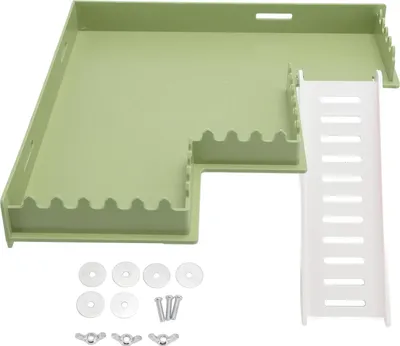Imagen del producto de Kit de plataforma para hámster, escalera, multifuncional, ideal para espacios grandes, diversión interactiva