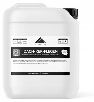 Zdjęcie produktu dla Bezbarwny Impregnat do Dachówki Ceramicznej Bekerfarb Hydrofobowy 10l