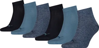 Produktbild von PUMA Uni Quarter-Socken, 6er Pack - Sneaker, ECOM, Damen, Herren, Logo, uni Blau 39-42