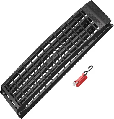 Imagen del producto de Plataforma de carga de aluminio, plegable, de 274 cm de largo y con una capacidad de carga de 680 kg, ideal para motocicletas