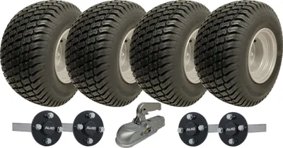 Obrázok produktu pre 18x8.50-8 Twin Axle ATV Trailer Kit Kolesá, AKLO náboj a zadné nápravy + záves 1500kg