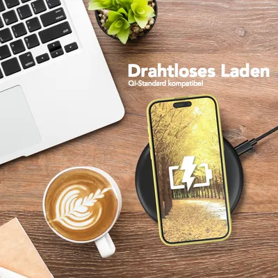Produktbild von EAZY CASE - TPU Hülle für Apple iPhone 15 Pro Max, TPU Case stoßfeste Handyhülle, weiches Cover mit Kameraschutz, Silikonhülle in Gelb