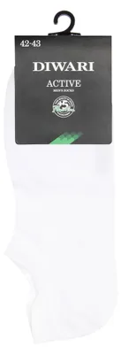 Image de Diwari ACTIVE Chaussettes courtes homme coton blanches