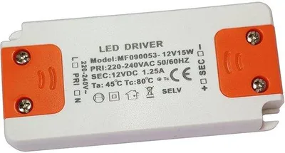 Productafbeelding van LED transformator 12V DC 15 Watt