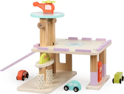 Produktbild von Aga4Kids Holzgarage mit Tankstelle