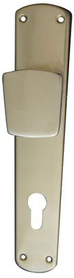 Produktbild von Alpertec Knopflangschild für Haustüren, eloxiert, 92mm, silber