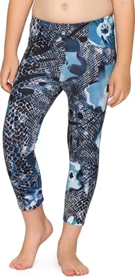 Produktbild von Merry Style Mädchen 3/4 Leggings MS10-405(Marineblau/Blumen,158)