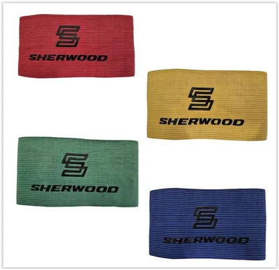 Produktbild von SHERWOOD Armbinde rot für Kinder im Eishockeytraining mit Klettverschluss