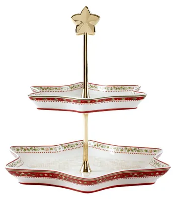 Image de Villeroy & Boch Winter Bakery Delight Adventskaffee-Servierset 4-teilig – Etagere, Platten & Sternenschale