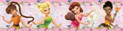 Produktbild von Disney selbstklebende Tapetenbordüre Feen Hellrosa - 600002 - 14 x 500 cm