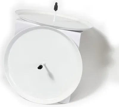 Produktbild von Kerzenstecker 2 Stk 10cm Metall weiß