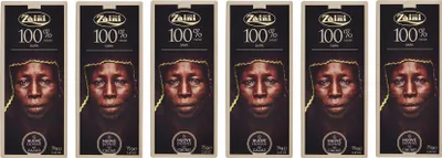 Produktbild von 6x Zaini Tavoletta Cioccolato Fondente Extra Dunkler Schokoriegel Dunkle Schokolade 100% Kakao 75g