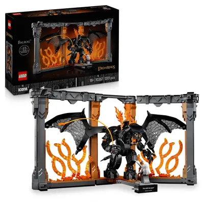 Immagine prodotto di LEGO Icons Il Signore degli Anelli Diorama per la libreria con un Balrog 10367