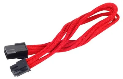 Immagine prodotto di SilverStone SST-PP07-IDE6R 6-Pin-PCIe auf 6-Pin-PCIe Verlängerung - 250mm rot