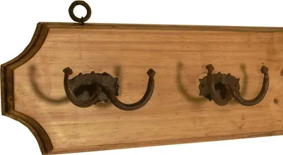Produktbild von MiaMöbel Garderobenhaken Mexico Möbel 100x18x6 cm Landhausstil Massivholz Pinie Honig