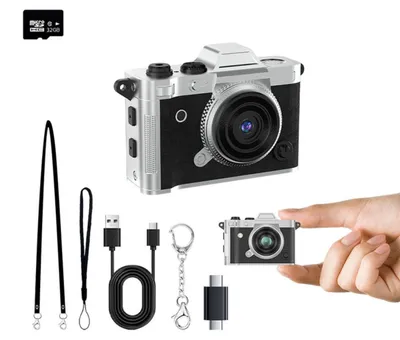 Produktbild von INF Mini Digitalkamera 1080P mit 5MP Linse ABS 1.47inch Display für Reise Schwarz