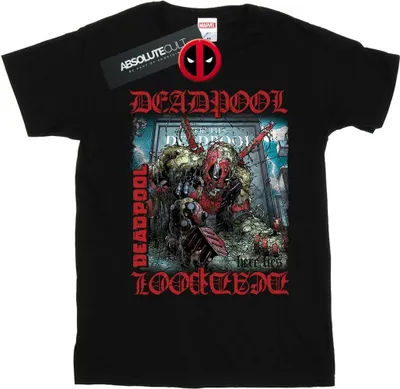 Immagine prodotto di Marvel - Maglietta "Here Lies Deadpool" da donna BI20464 (M) (Nero)