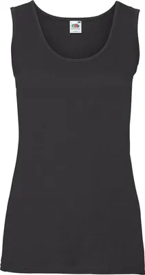 Produktbild von Fruit of the Loom Damen Shirt Basic Unterziehshirt T-Shirt Ärmellos, Größe:S (10), Farbe:Schwarz