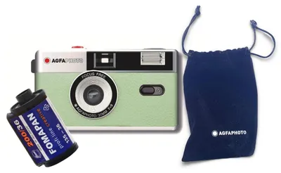 Image de Appareil photo argentique AgfaPhoto 35mm, couleur noir, avec film et batterie