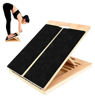 Produktbild von Balance Board aus Holz, Einstellbares und Rutschfestes Balance Board für Erwachsene zur Physiotherapie und Körperübungen